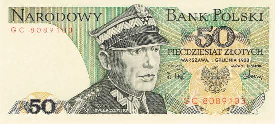 50 Zloty Polen p142c 1988